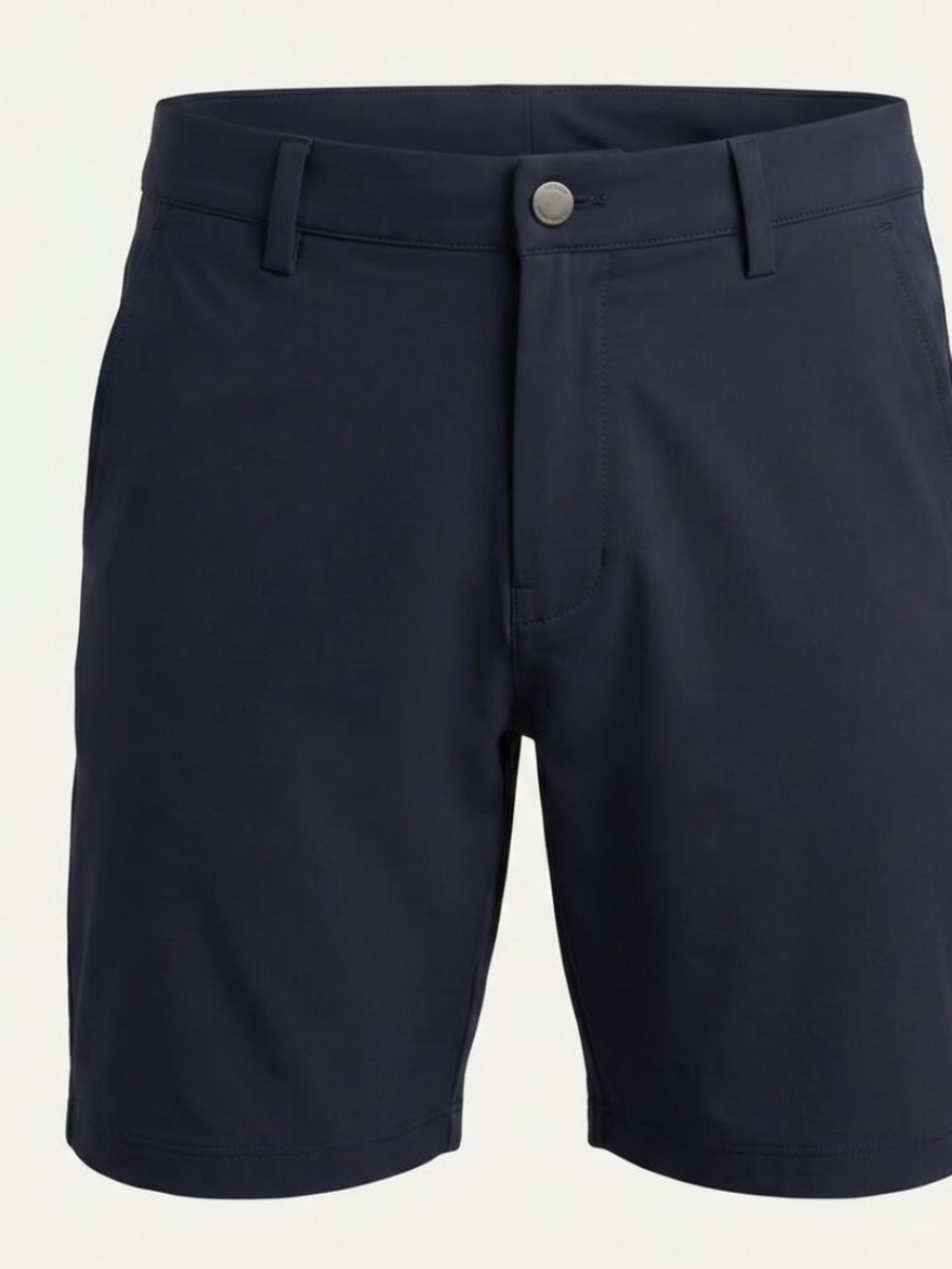 Men's Navy Flat-Front Performance Shorts